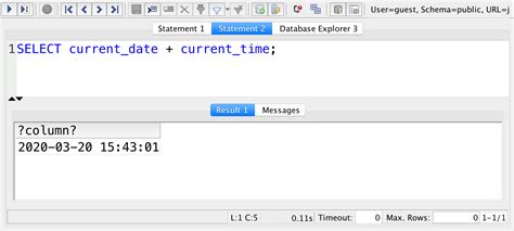 sql get current date